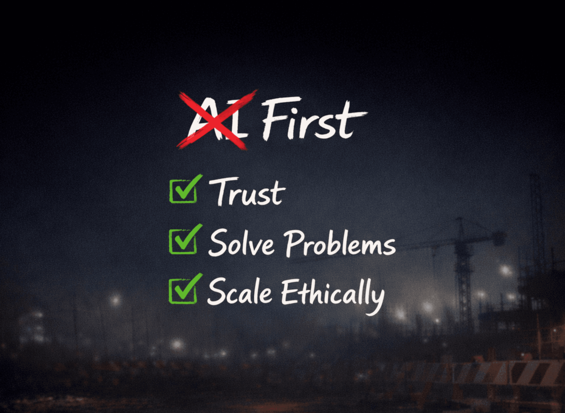 AI in Safety Needs Purpose, Not Hype